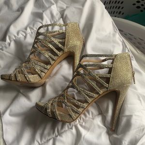 Silver Sparkly Heels